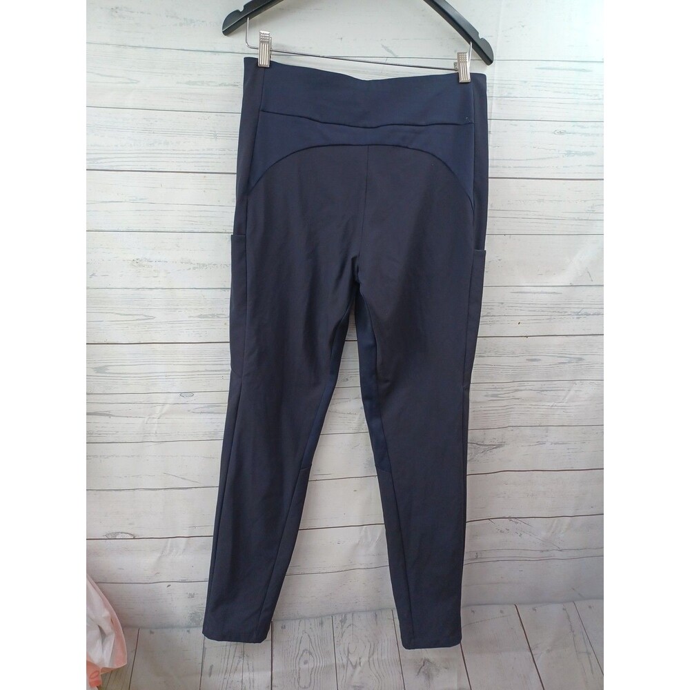 Athleta Legging Pants Size 8 Zip Pockets Black Stretch RN# 54023 - Picture 4 of 8